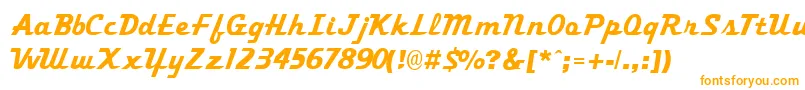 TrekkertwoRegular Font – Orange Fonts on White Background