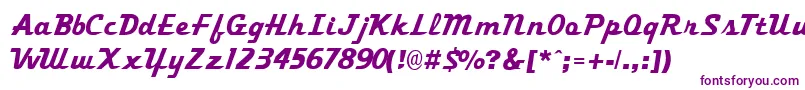 TrekkertwoRegular Font – Purple Fonts on White Background