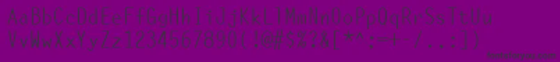 OcelotMonowidth Font – Black Fonts on Purple Background