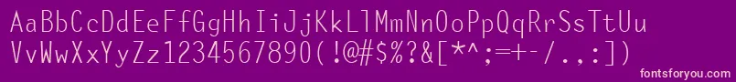 More about OcelotMonowidth Font OcelotMonowidth Font – Pink Fonts on Purple Background