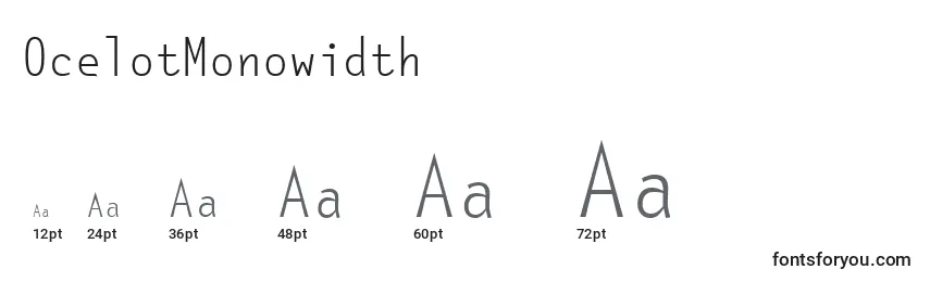 OcelotMonowidth Font Sizes