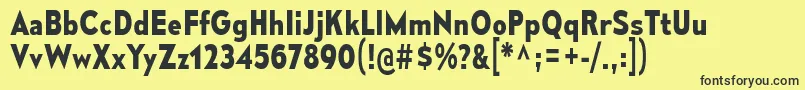 En savoir plus sur la police MesmerizeScBd Police MesmerizeScBd – polices noires sur fond jaune