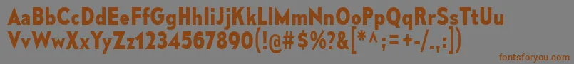 MesmerizeScBd Font – Brown Fonts on Gray Background