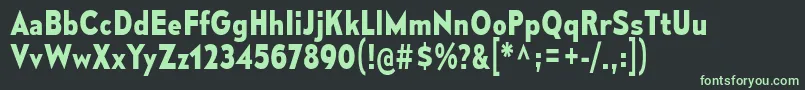 フォントMesmerizeScBd – 黒い背景に緑の文字