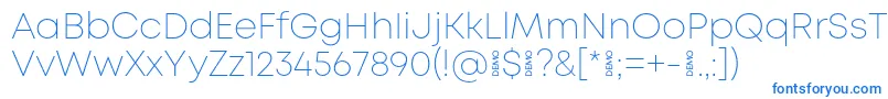 MontExtralightdemo Font – Blue Fonts