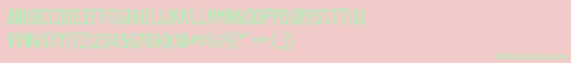 Misproje Font – Green Fonts on Pink Background