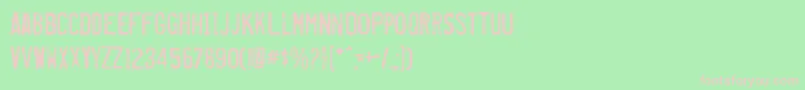 Misproje Font – Pink Fonts on Green Background