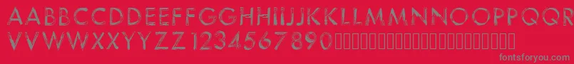 123sketch Font – Gray Fonts on Red Background