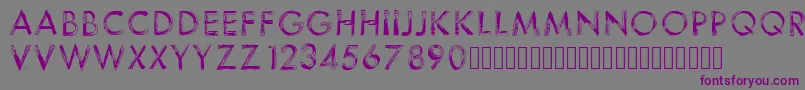 123sketch Font – Purple Fonts on Gray Background