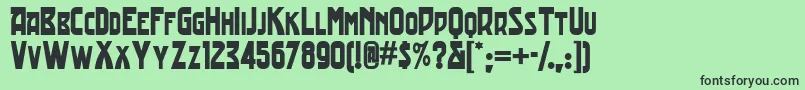 Trading Font – Black Fonts on Green Background