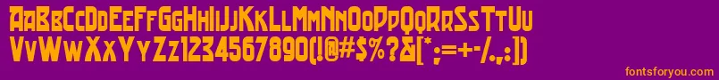 More about Trading Font Trading Font – Orange Fonts on Purple Background