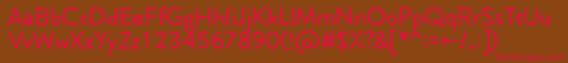 Lockwoodfree Font – Red Fonts on Brown Background