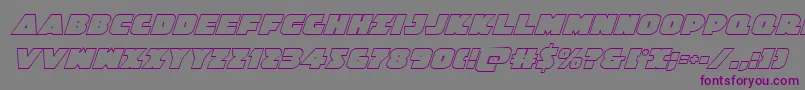 Jedisfoutital Font – Purple Fonts on Gray Background