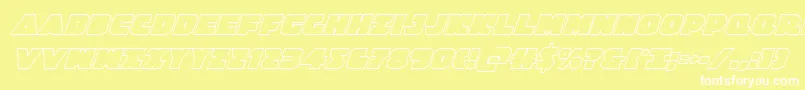 Jedisfoutital Font – White Fonts on Yellow Background