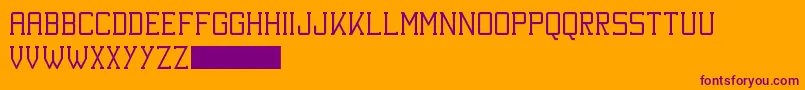 KineticExtremeSolid Font – Purple Fonts on Orange Background