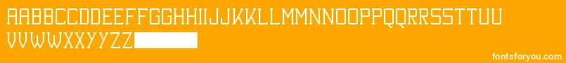 KineticExtremeSolid Font – White Fonts on Orange Background