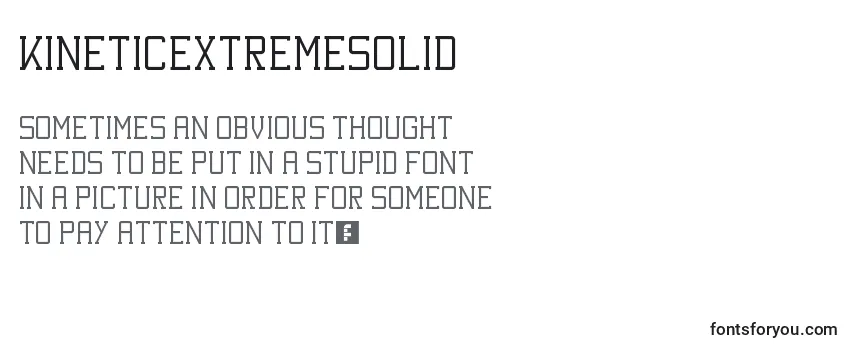 KineticExtremeSolid Font