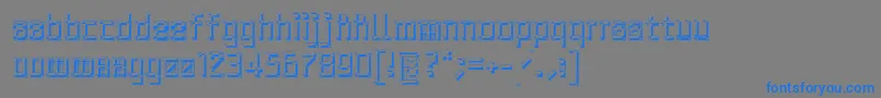Archityposhadow Font – Blue Fonts on Gray Background