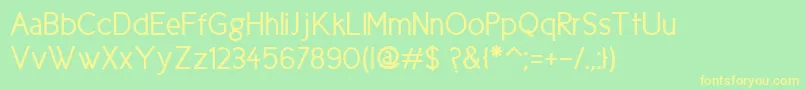 Cicle Gordita Font – Yellow Fonts on Green Background