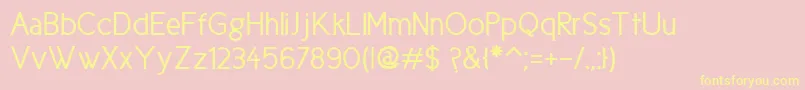 Cicle Gordita Font – Yellow Fonts on Pink Background