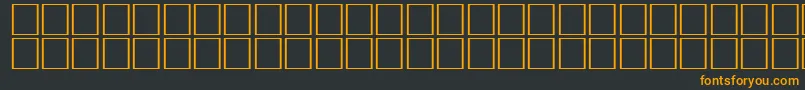Шрифт TierRegular – оранжевые шрифты на чёрном фоне