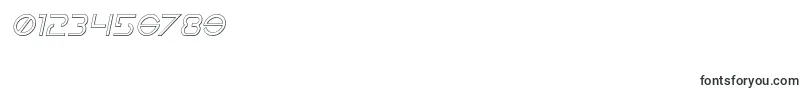 Earthorbiteroutital-Schriftart – Schriften für Zahlen und Nummern