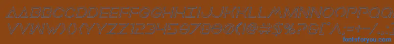 Подробнее о шрифте Earthorbiteroutital Шрифт Earthorbiteroutital – синие шрифты на коричневом фоне