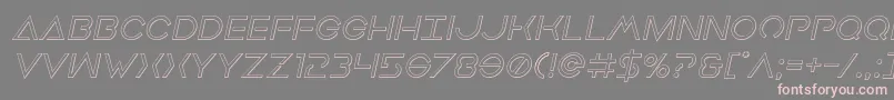 Earthorbiteroutital Font – Pink Fonts on Gray Background