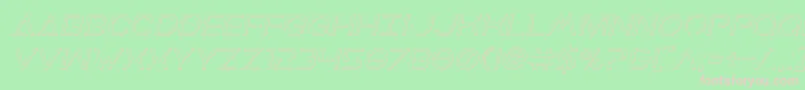 Earthorbiteroutital Font – Pink Fonts on Green Background