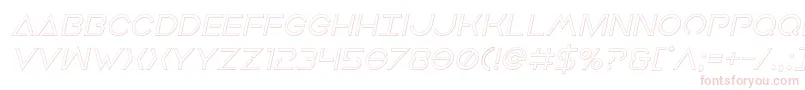 Шрифт Earthorbiteroutital – розовые шрифты