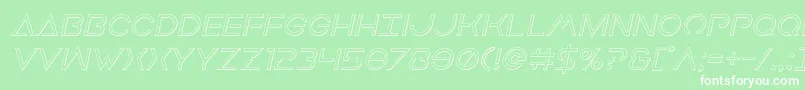 fuente Earthorbiteroutital – Fuentes Blancas Sobre Fondo Verde