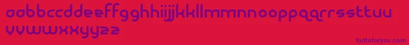 Dirtyflamingo Font – Purple Fonts on Red Background