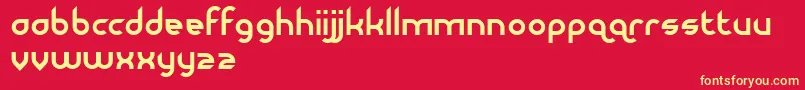 Dirtyflamingo Font – Yellow Fonts on Red Background