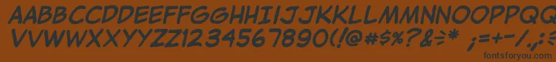 JibbajabbaBold Font – Black Fonts on Brown Background