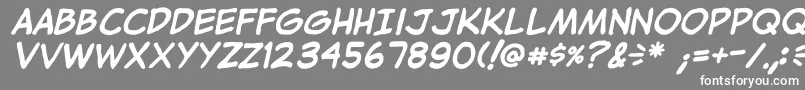 JibbajabbaBold Font – White Fonts on Gray Background