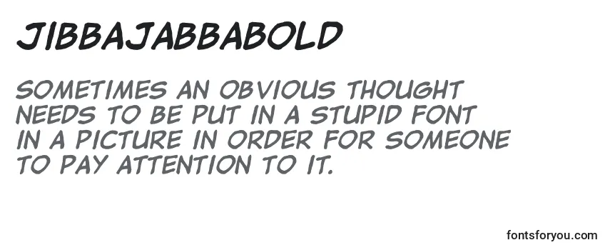 JibbajabbaBold-fontti