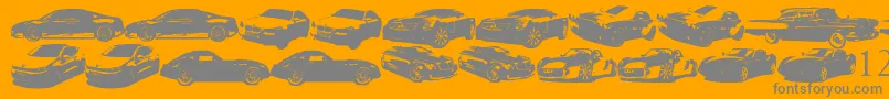 En savoir plus sur la police FamousCars Police FamousCars – polices grises sur fond orange