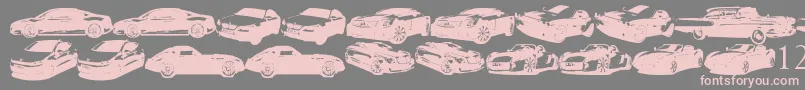 More about FamousCars Font FamousCars Font – Pink Fonts on Gray Background