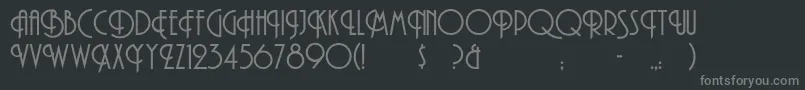 Police TibetRegular – polices grises sur fond noir