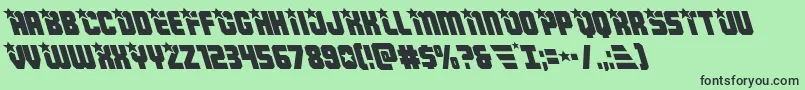 Armyrangersleft Font – Black Fonts on Green Background
