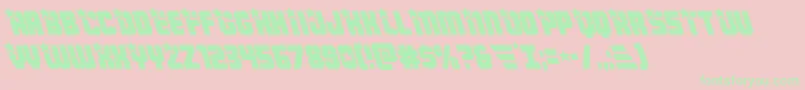 フォントArmyrangersleft – ピンクの背景に緑の文字