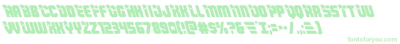 Шрифт Armyrangersleft – зелёные шрифты на белом фоне