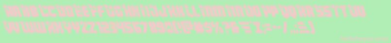 フォントArmyrangersleft – 緑の背景にピンクのフォント