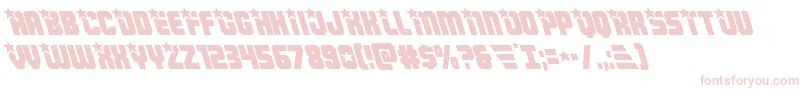 Шрифт Armyrangersleft – розовые шрифты на белом фоне