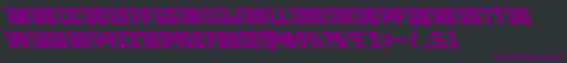 Шрифт Armyrangersleft – фиолетовые шрифты на чёрном фоне