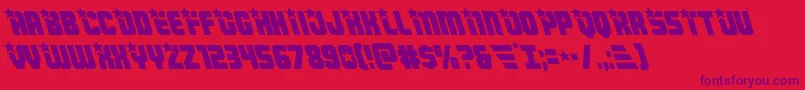 Armyrangersleft Font – Purple Fonts on Red Background