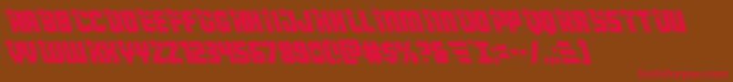 Armyrangersleft Font – Red Fonts on Brown Background
