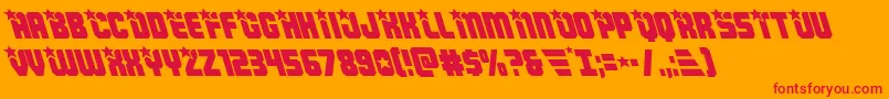 Armyrangersleft Font – Red Fonts on Orange Background
