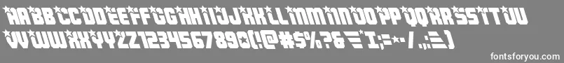 Armyrangersleft Font – White Fonts on Gray Background