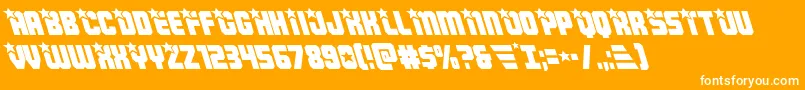 Armyrangersleft Font – White Fonts on Orange Background